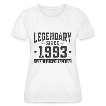 Legendär seit 1993 - Frauen Funktions-T-Shirt - Weiß - Vorne - AI Model Female 172 dark (172cm)