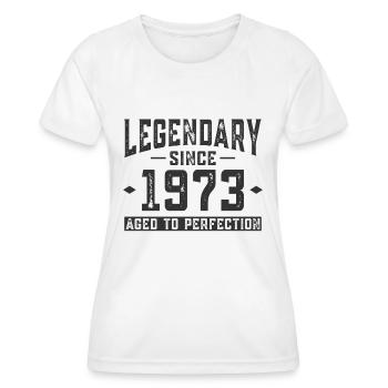 Legendary since 1973 - Women's Functional T-Shirt - white - Front - AI Model Female 172 dark (172cm)