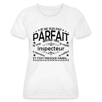 Inspector Gift Inspector The Real Inspector - Women's Functional T-Shirt - white - Front - AI Model Female 172 dark (172cm)