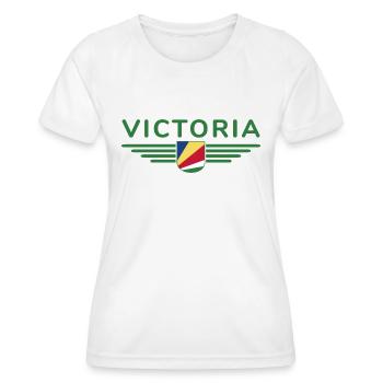 Victoria Seychelles fans: Stylish shirts - Women's Functional T-Shirt - white - Front - AI Model Female 172 dark (172cm)