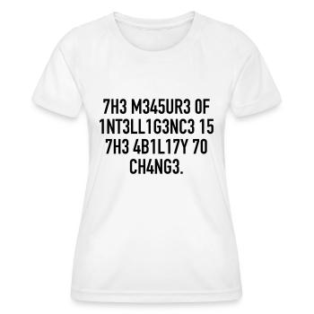 Intelligence - Frauen Funktions-T-Shirt - Weiß - Vorne - AI Model Female 172 dark (172cm)