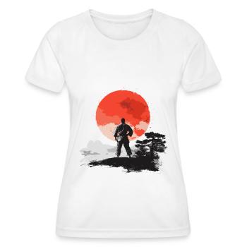 Judoka Judo Japan Sun Retro - Women's Functional T-Shirt - white - Front - AI Model Female 172 dark (172cm)