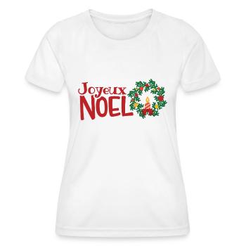 Joyeux Noel - Women's Functional T-Shirt - white - Front - AI Model Female 172 dark (172cm)