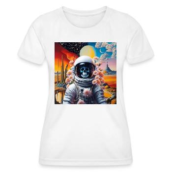 Astronaut Surreal Planet - Women's Functional T-Shirt - white - Front - AI Model Female 172 dark (172cm)