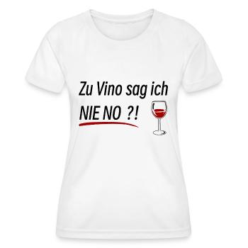 Wein Trinken Lustig - Frauen Funktions-T-Shirt - Weiß - Vorne - AI Model Female 172 dark (172cm)