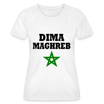 Dima maghreb - Women's Functional T-Shirt - white - Front - AI Model Female 172 dark (172cm)