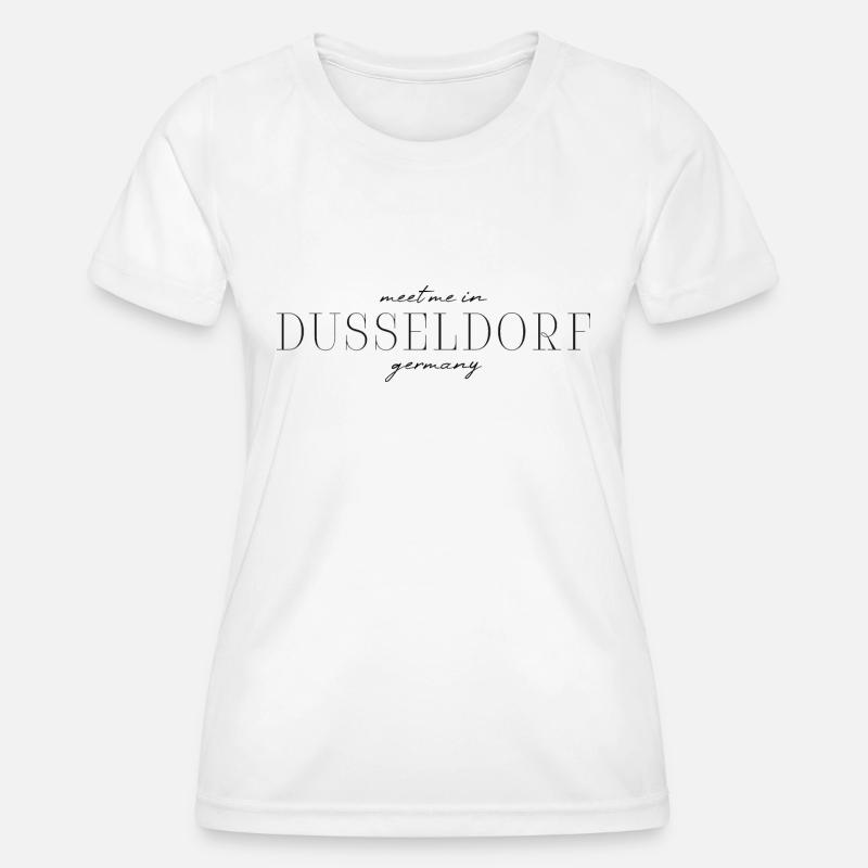 Dusseldorf Germany Elegance Style Design T-Shirt - Women's Functional T-Shirt - white