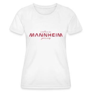 Mannheim T-Shirt – Perfect for Fans & Lovers - Women's Functional T-Shirt - white - Front - AI Model Female 172 dark (172cm)