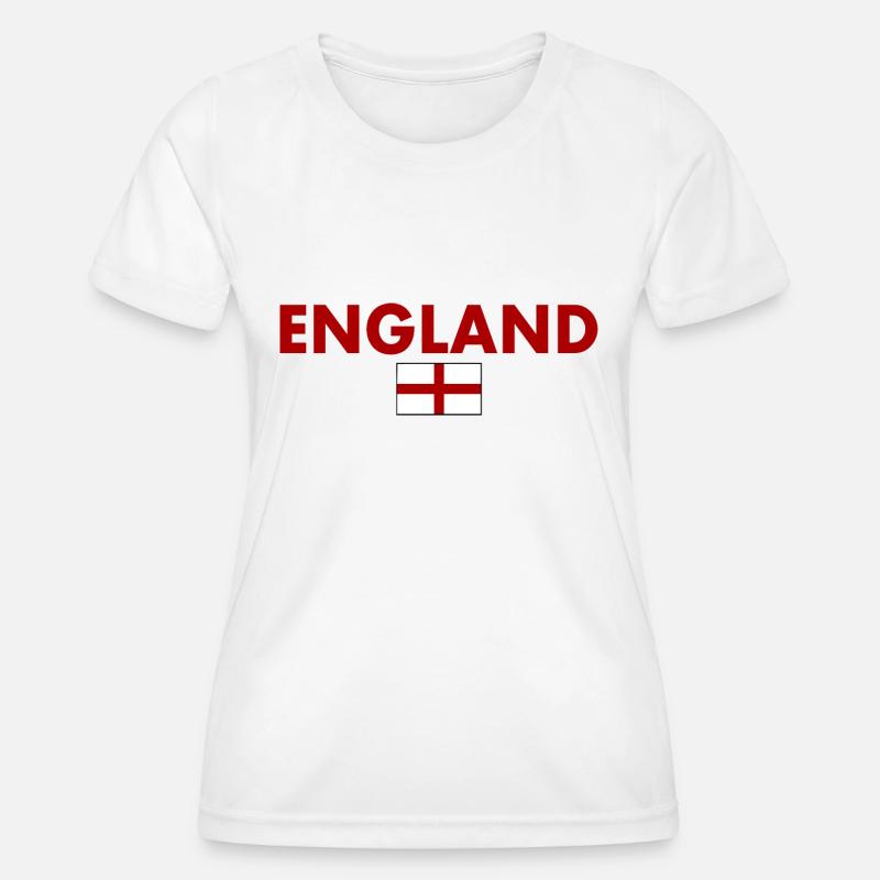 England - Women's Functional T-Shirt - white