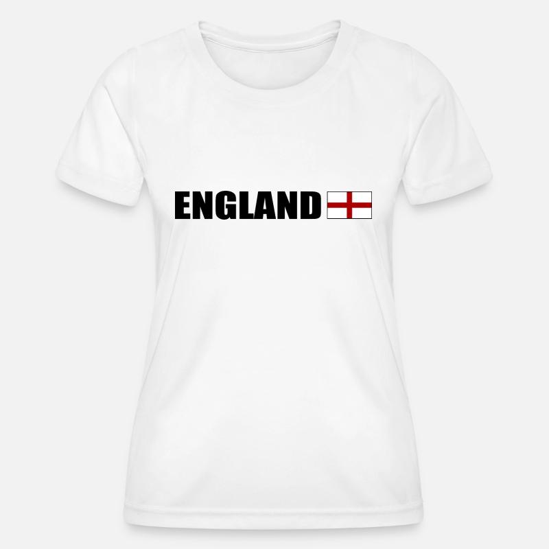 England - Women's Functional T-Shirt - white