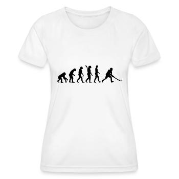 Evolution Hockey - Frauen Funktions-T-Shirt - Weiß - Vorne - AI Model Female 172 dark (172cm)
