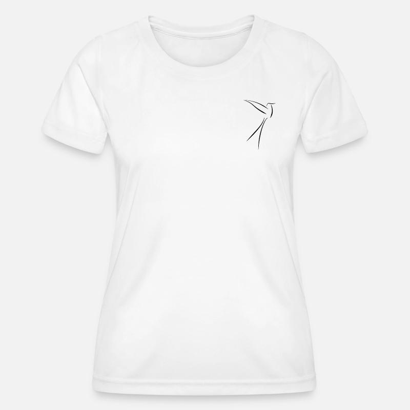 Bird Logo Elegant - Women's Functional T-Shirt - white
