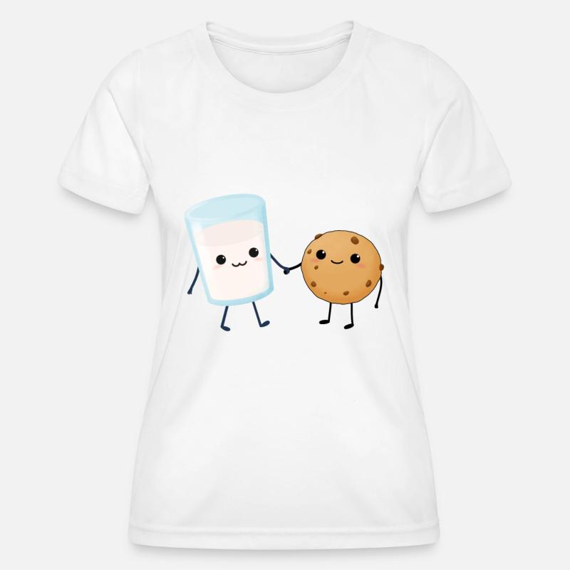Biscuit and milk - Women's Functional T-Shirt - white