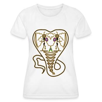 Chaman de la danse du serpent - T-shirt sport Femme - blanc - Devant - AI Model Female 172 dark (172cm)