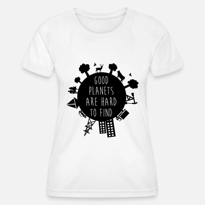 Planet Earth - Women's Functional T-Shirt - white