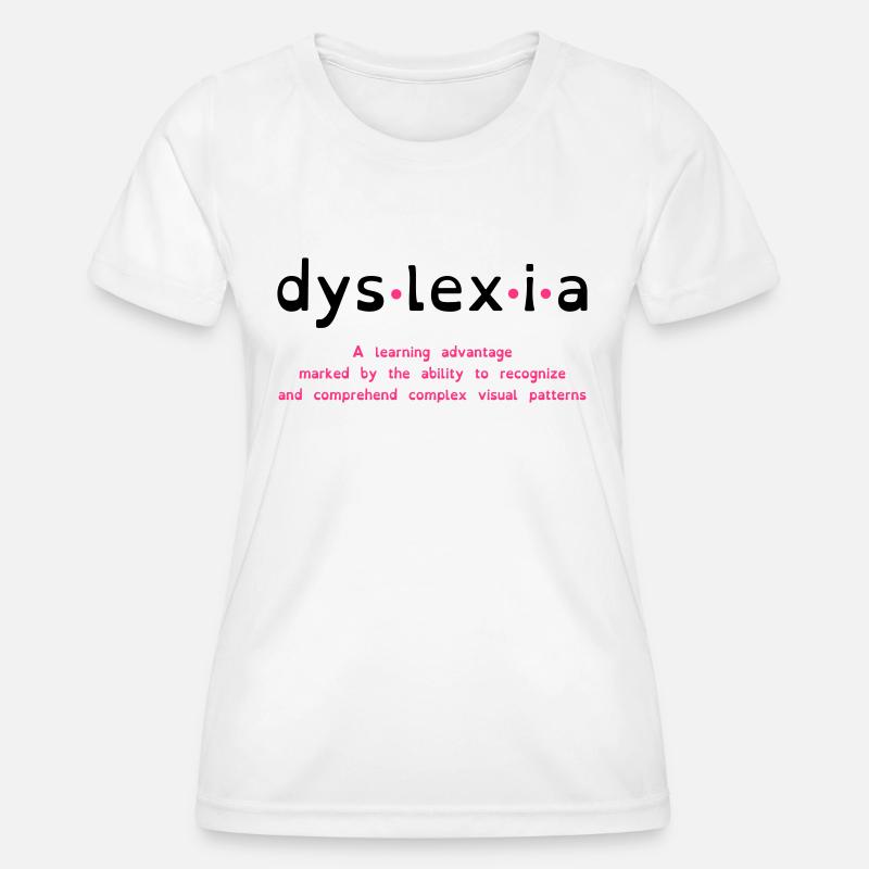 Dyslexia Advantage - Women's Functional T-Shirt - white