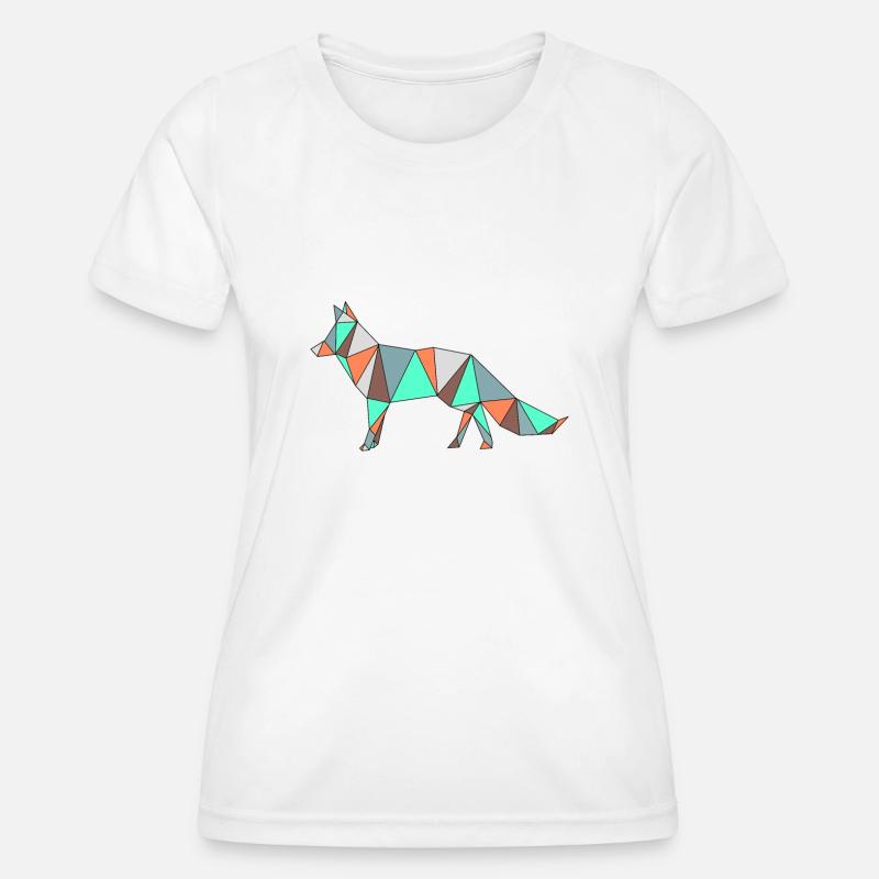 Fox painted - Women's Functional T-Shirt - white