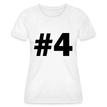#4 - T-shirt sport Femme - blanc - Devant - AI Model Female 172 dark (172cm)