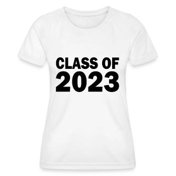 Class of 2023 - Frauen Funktions-T-Shirt - Weiß - Vorne - AI Model Female 172 dark (172cm)