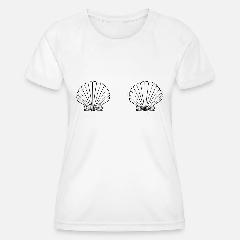 Shell Bra - Women's Functional T-Shirt - white