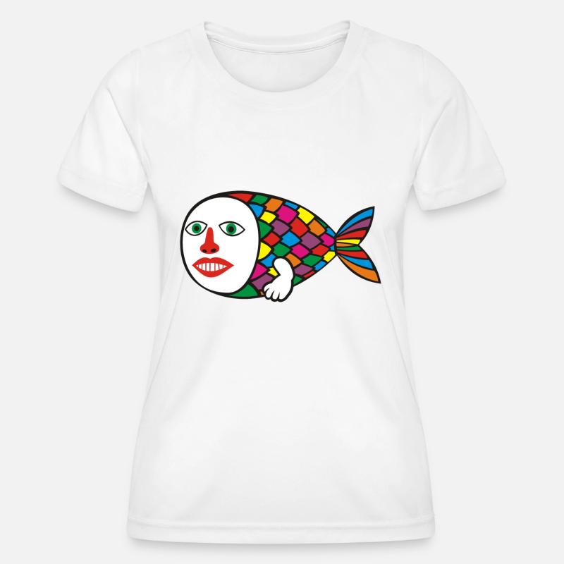 Human Fish - Women's Functional T-Shirt - white