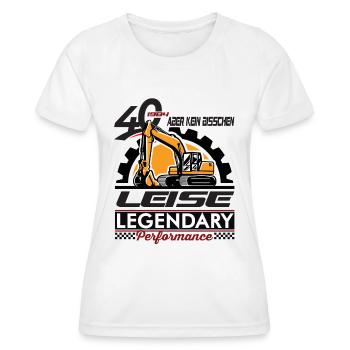 40. Geburtstag 1984 Bagger Spruch - Frauen Funktions-T-Shirt - Weiß - Vorne - AI Model Female 172 dark (172cm)