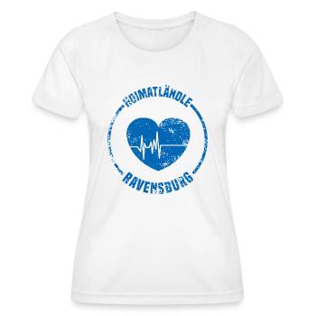 Hoimatländle Ravensburg Schwaben Heimatstadt - Frauen Funktions-T-Shirt - Weiß - Vorne - AI Model Female 172 dark (172cm)