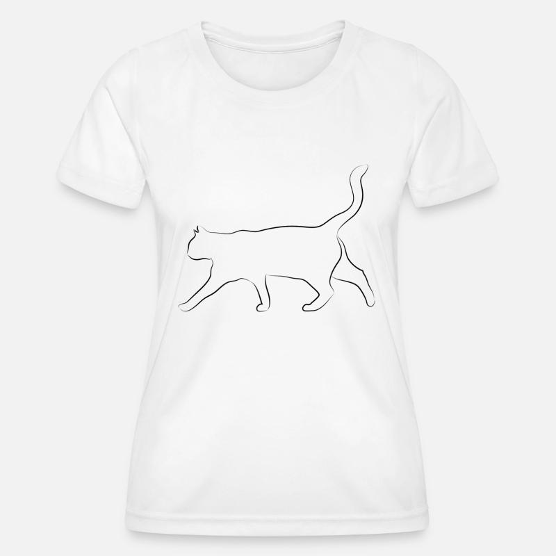 cat - Women's Functional T-Shirt - white