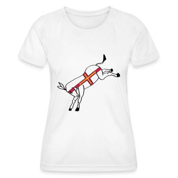 guernseydonkey - Women's Functional T-Shirt - white - Front - AI Model Female 172 dark (172cm)