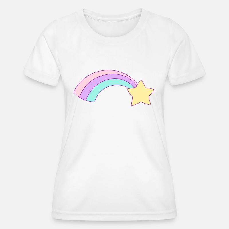 rainbow - Women's Functional T-Shirt - white