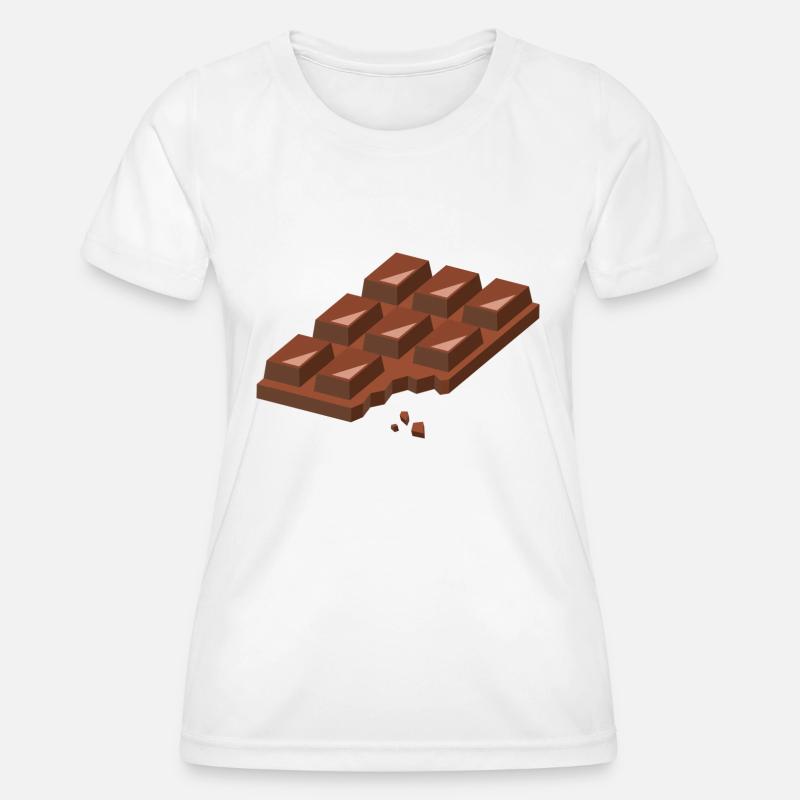 chocolate - Women's Functional T-Shirt - white