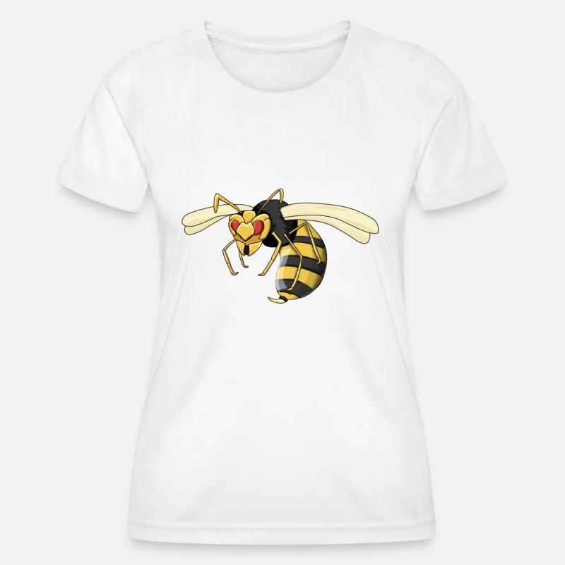 wasp - Women's Functional T-Shirt - white