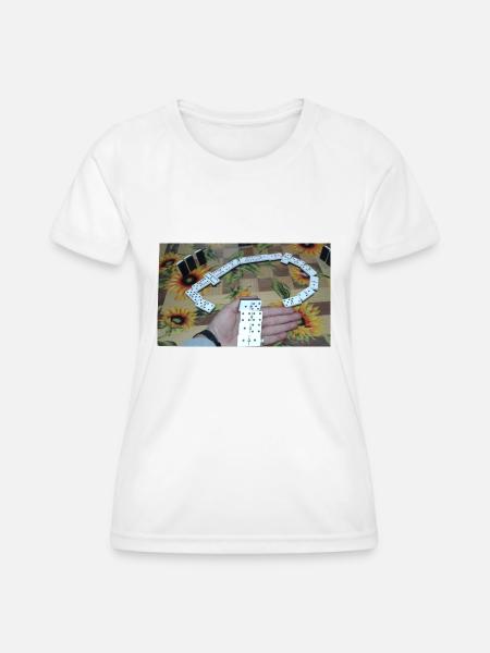 Domino - Frauen Funktions-T-Shirt - Weiß