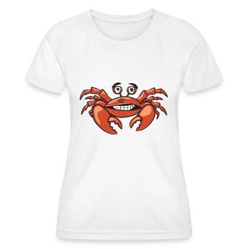 Krabbe - Frauen Funktions-T-Shirt - Weiß - Vorne - AI Model Female 172 dark (172cm)