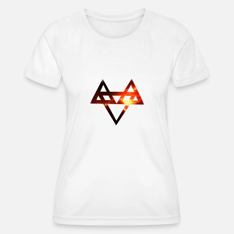 Neffex Logo 3D Logo Red - Women's Functional T-Shirt - white