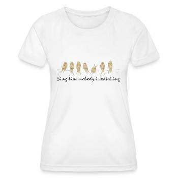 Sing - Women's Functional T-Shirt - white - Front - AI Model Female 172 dark (172cm)