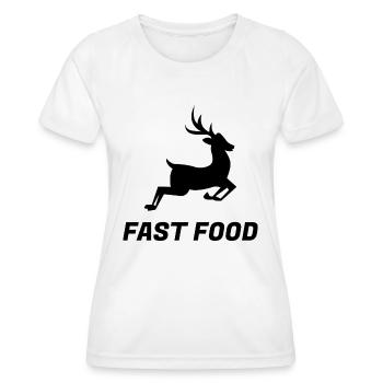 Deer Hunting Hunter - Women's Functional T-Shirt - white - Front - AI Model Female 172 dark (172cm)
