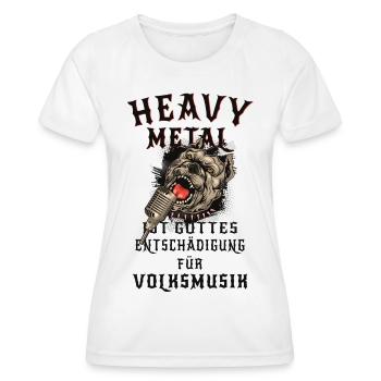 Heavy Metal Music - Frauen Funktions-T-Shirt - Weiß - Vorne - AI Model Female 172 dark (172cm)