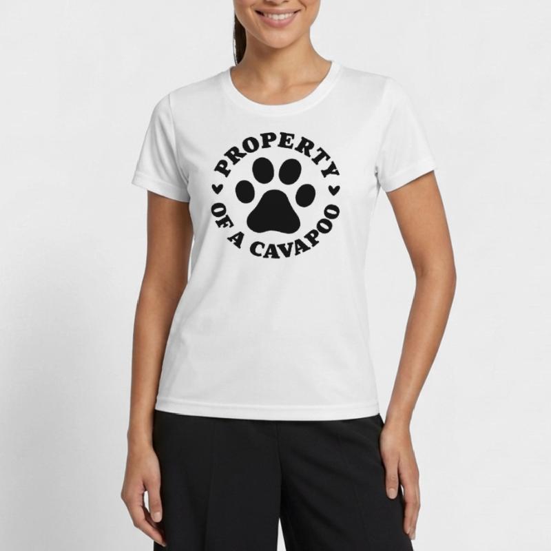Eigentum eines Cavapoo Frauen Funktions-T-Shirt