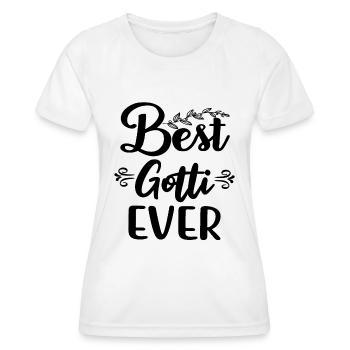 Meilleur Gotti au monde Suisse Marraine Marraine - T-shirt sport Femme - blanc - Devant - AI Model Female 172 dark (172cm)