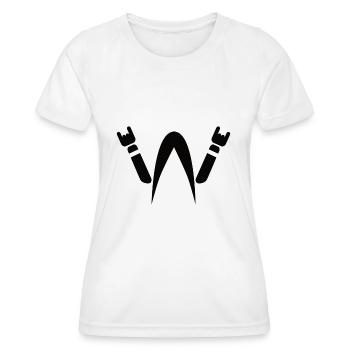 Heavy Metal - Headbanger - Metal Head - Women's Functional T-Shirt - white - Front - AI Model Female 172 dark (172cm)