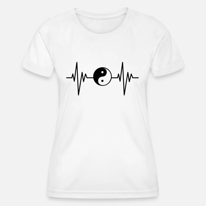 Ying Yang Pulse - Women's Functional T-Shirt - white