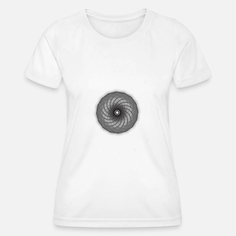 Circle Illusion - Women's Functional T-Shirt - white