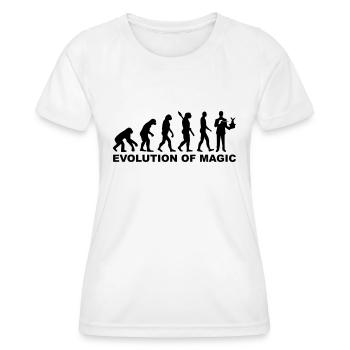 Evolution Magician - Women's Functional T-Shirt - white - Front - AI Model Female 172 dark (172cm)