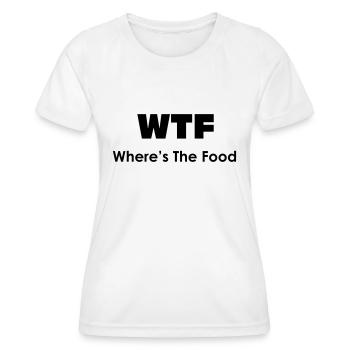 WTF - Frauen Funktions-T-Shirt - Weiß - Vorne - AI Model Female 172 dark (172cm)