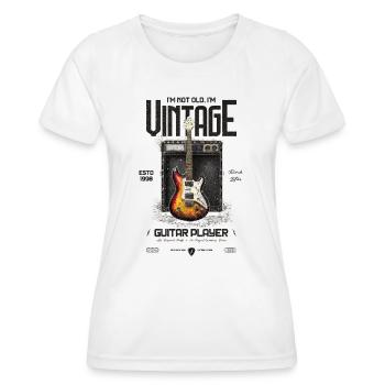 I'm Not Old I'm Vintage Retro 1998 Guitar - Women's Functional T-Shirt - white - Front - AI Model Female 172 dark (172cm)