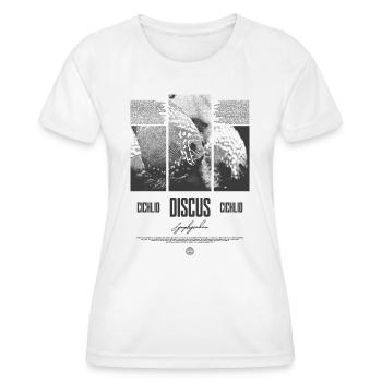 Diskusfisch Buntbarsch Aquarium Fischhalter - Frauen Funktions-T-Shirt - Weiß - Vorne - AI Model Female 172 dark (172cm)