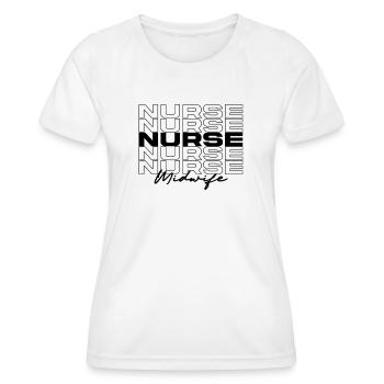 Sage-femme infirmière infirmières médicales élégantes - T-shirt sport Femme - blanc - Devant - AI Model Female 172 dark (172cm)
