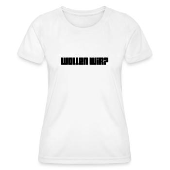 hast du Lust? - Frauen Funktions-T-Shirt - Weiß - Vorne - AI Model Female 172 dark (172cm)