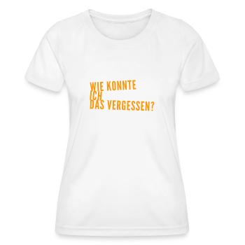 ich bin verwirrt - Frauen Funktions-T-Shirt - Weiß - Vorne - AI Model Female 172 dark (172cm)